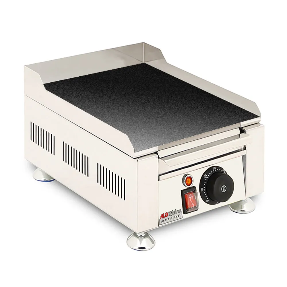 AP-429 Flat Top Griddle | Teppanyaki Grill with Nonstick Coating | Manual | Scapula Included