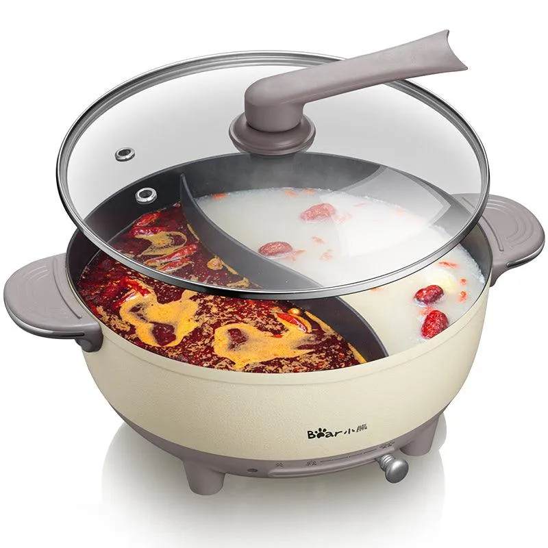 Bear Electric HotPot DHG-B60R6, Multifunctional with Divider ,1500W 6L