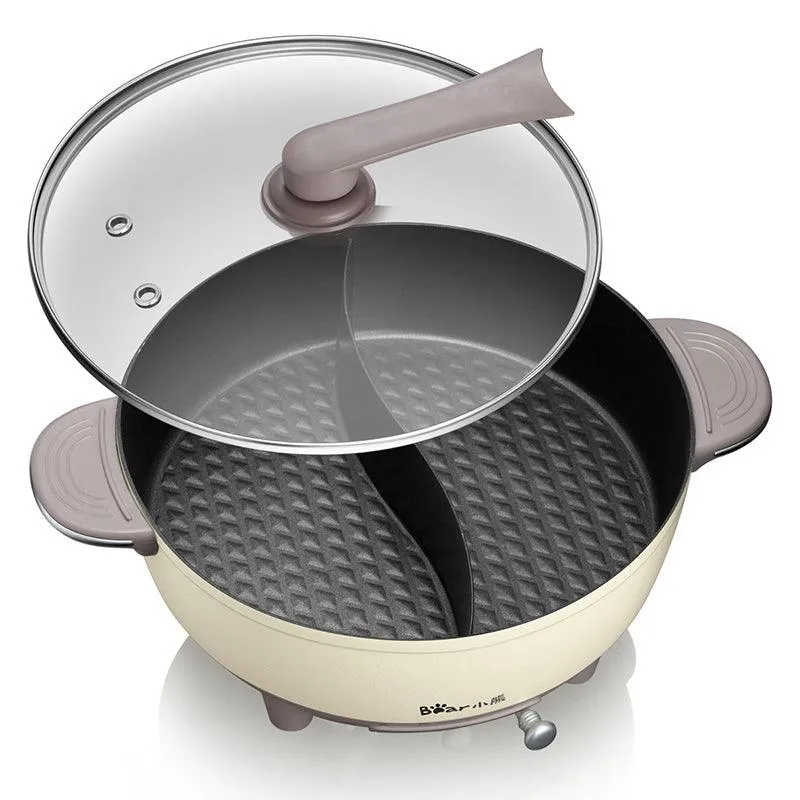 Bear Electric HotPot DHG-B60R6, Multifunctional with Divider ,1500W 6L