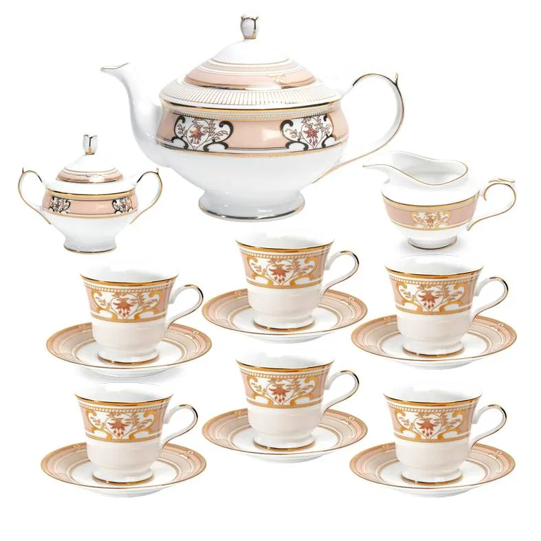 Blush of Fuchsia - 15 Piece Tea Set