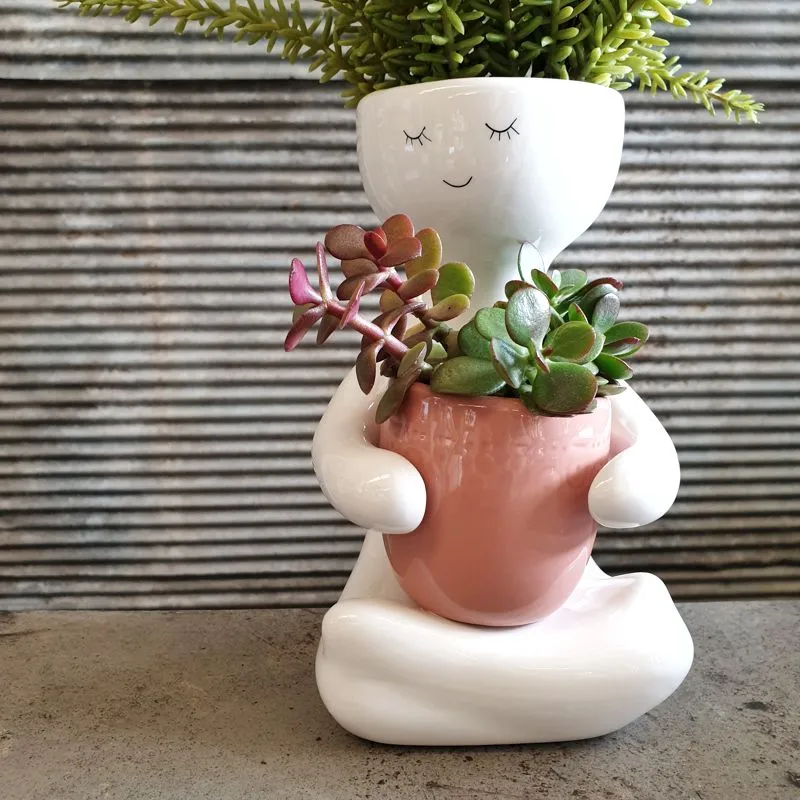 Ceramic Yoga planter