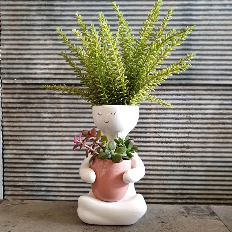 Ceramic Yoga planter