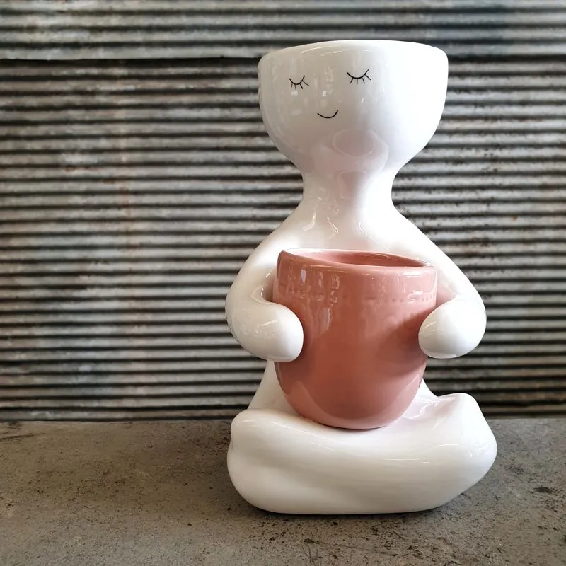 Ceramic Yoga planter