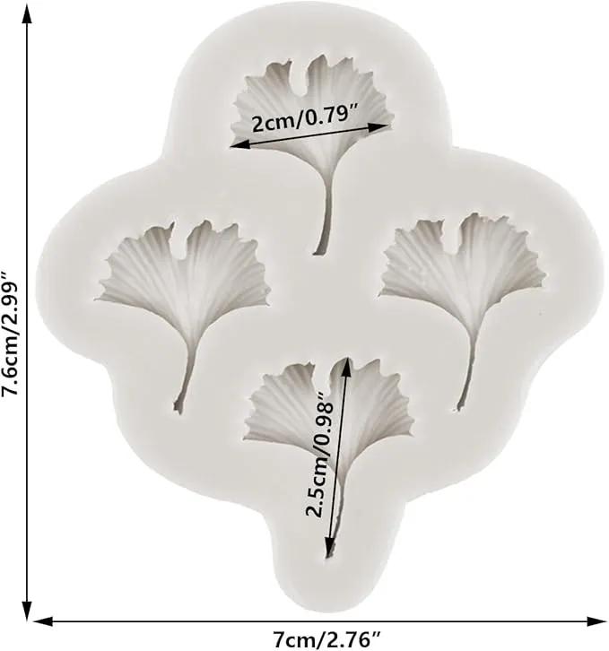 Ginkgo Leaves Silicone Fondant Mould