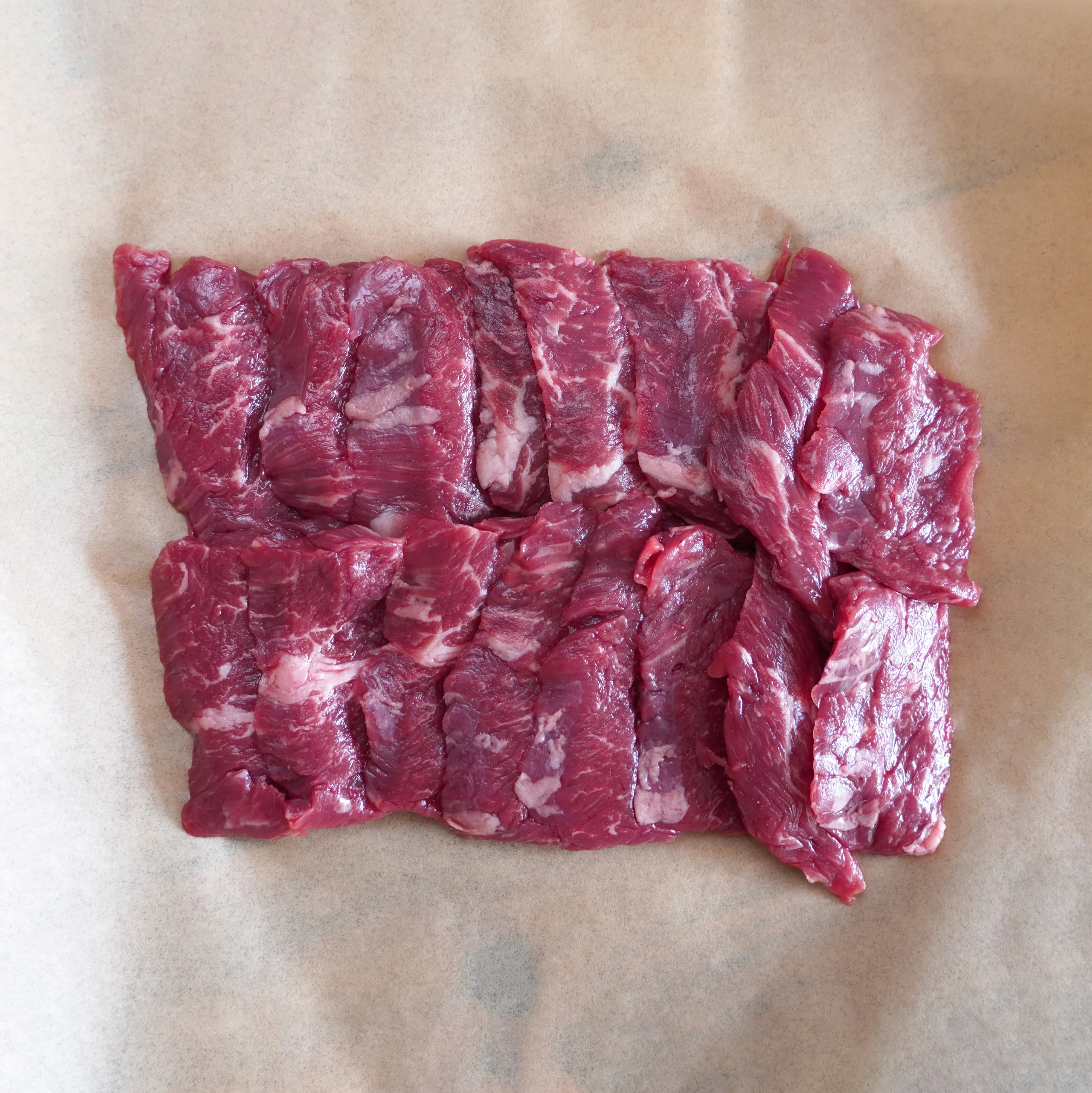 Grain-Fed Beef Flap Meat Slices from New Zealand (300g)