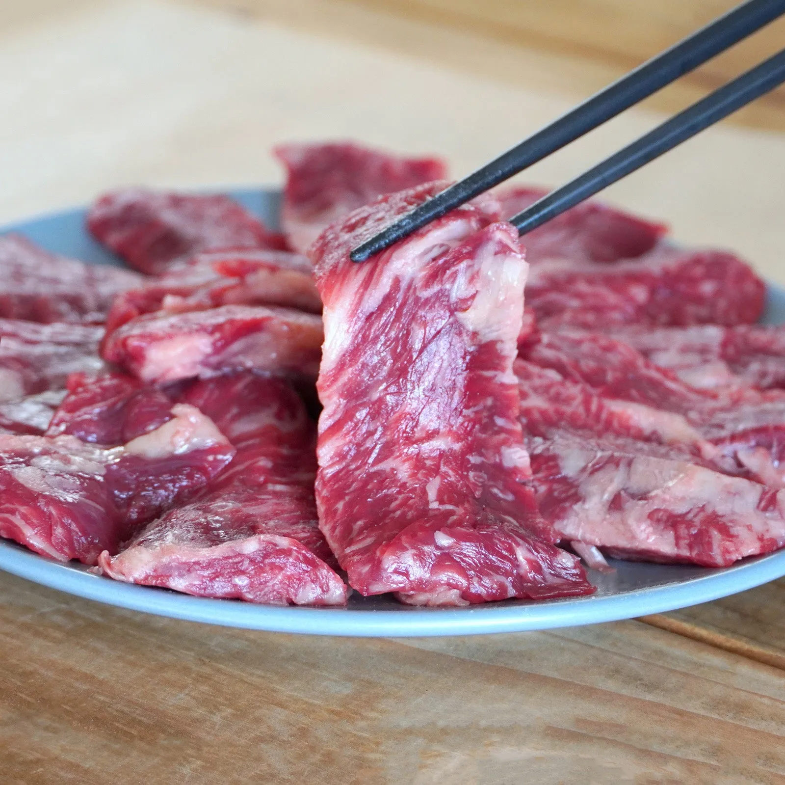 Japanese Range-Free Wagyu Beef Skirt Steak Slices from Iwate (200g)