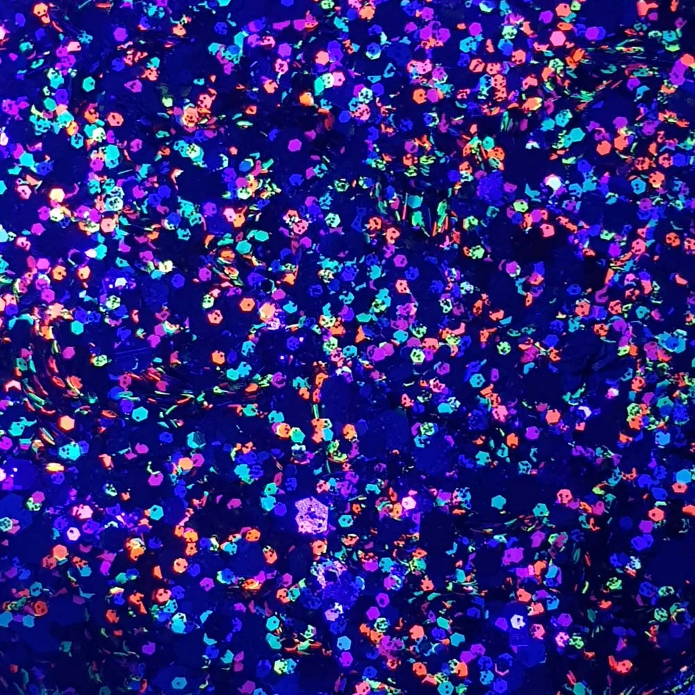 Mixed Chunky Glitter (Neon UV Glitter Mix) - Liquorice Allsorts
