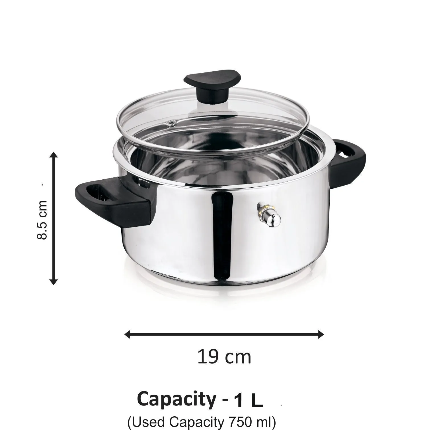 NanoNine Double Wall Milk Boiler with Glass Lid: Efficient and Safe Stainless Steel Design for Perfectly Steamed Milk Every Time