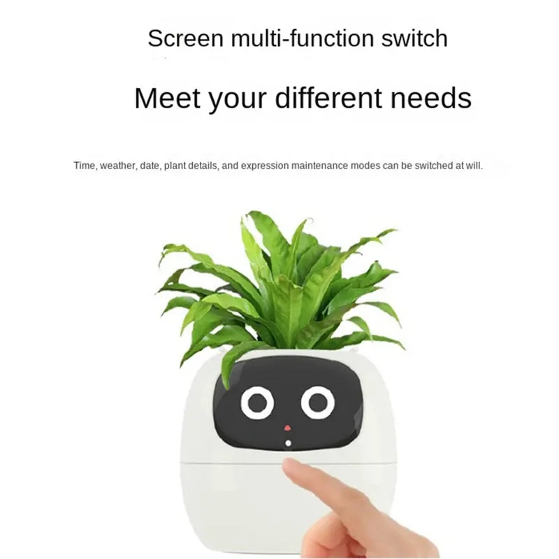 Pet Planter,USB Rechargeable Indoor Small Flower Pot For Indoor Decoration Make Raising Plant Easy And Fun