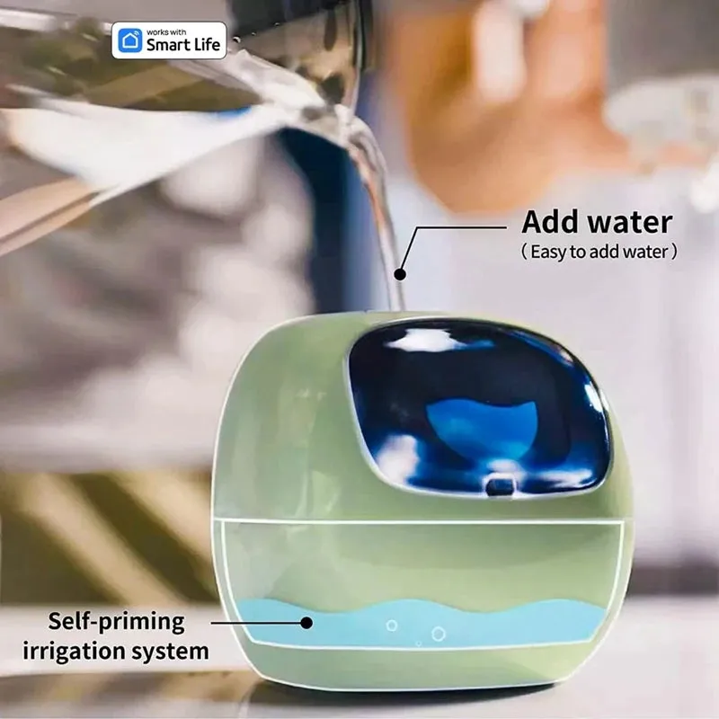 Pet Planter,USB Rechargeable Indoor Small Flower Pot For Indoor Decoration Make Raising Plant Easy And Fun