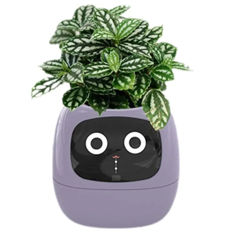 Pet Planter,USB Rechargeable Indoor Small Flower Pot For Indoor Decoration Make Raising Plant Easy And Fun