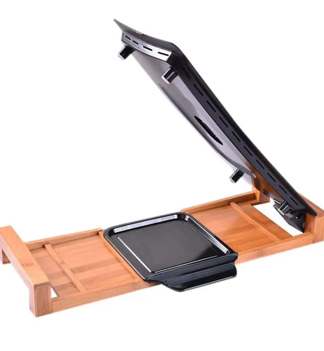 SOGA Electric Ceramic BBQ Grill Non-stick Surface Hot Plate for Indoor & Outdoor White
