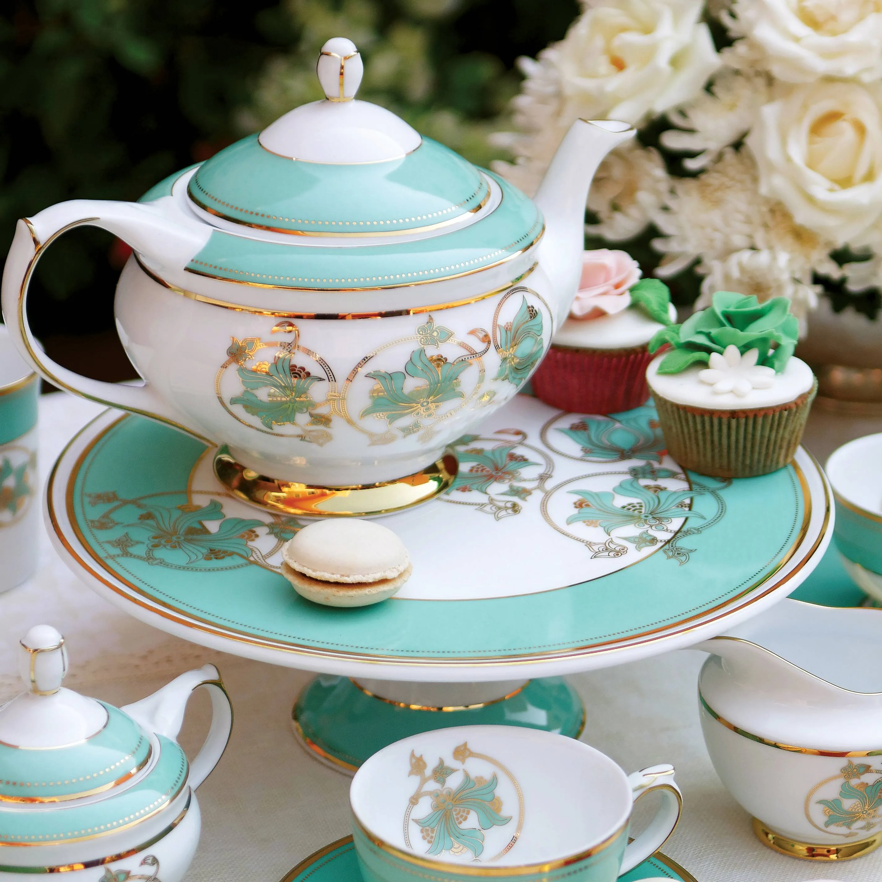 Spring in Udaipur - 15 Piece Tea Set