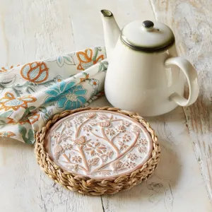 Terracotta Birds of a Feather Warming Trivet