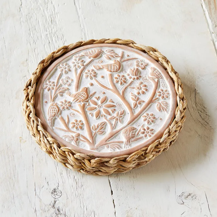 Terracotta Birds of a Feather Warming Trivet