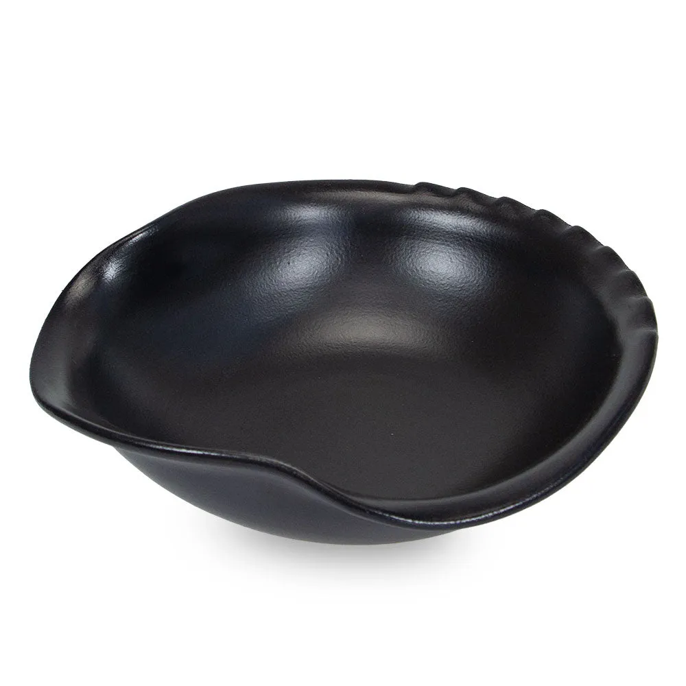 Terracotta Curved Salad Bowl - Charcoal
