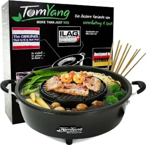 TomYang Hot Pot – The Original Thai Grill & Hot Pot, Electric Thai BBQ Multi Cooker, Swiss Coating, German Design, More than 100 Recipe Videos. Korean food, Hotpot chinese pot, Hot plate, Ramen bowl