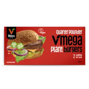 VBites Quarter Pounder VMega Burger 2 Pack 226g