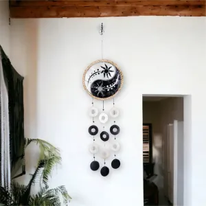 Yin Yang Capiz Rope Chime